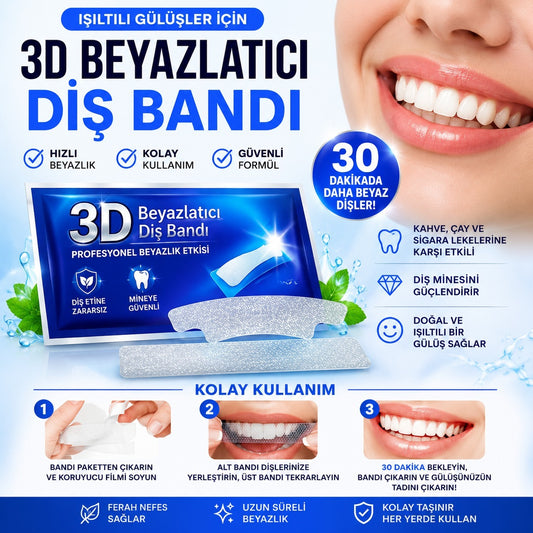Whiteeth 3D Diş Beyazlatma Bandı